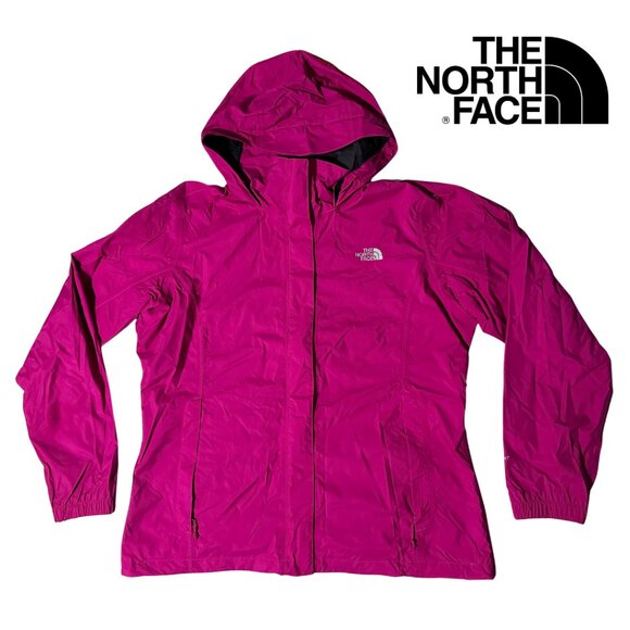 The North Face Women's Magenta Pink Rain Jacket Size XL - Picture 1 of 10